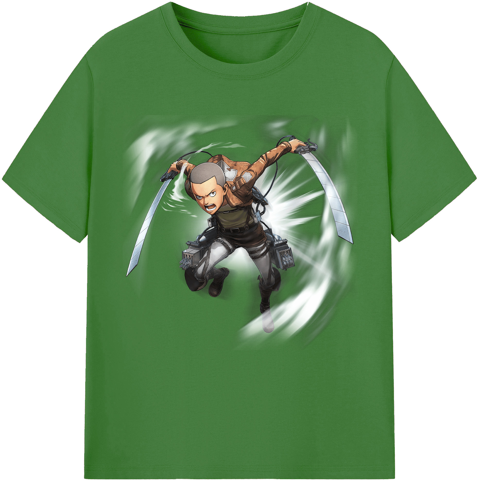 （画像用） 進撃の巨人 コニー·スプリンガー Attack on Titan Connie Springer レディースカジュアルプリントTシャツ（綿100％）